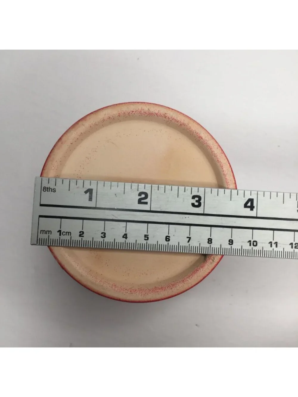 IKEA Red Ceramic Flower Pot 4.5